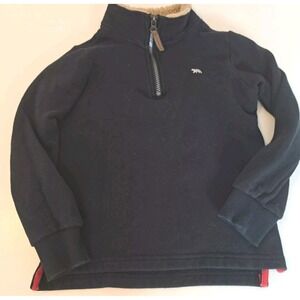Carters Kids Sweater Youth Boy Size 6 Faux Fur Sherpa 1/4 Zip…#2666